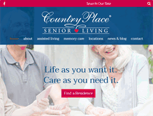 Tablet Screenshot of countryplaceliving.com